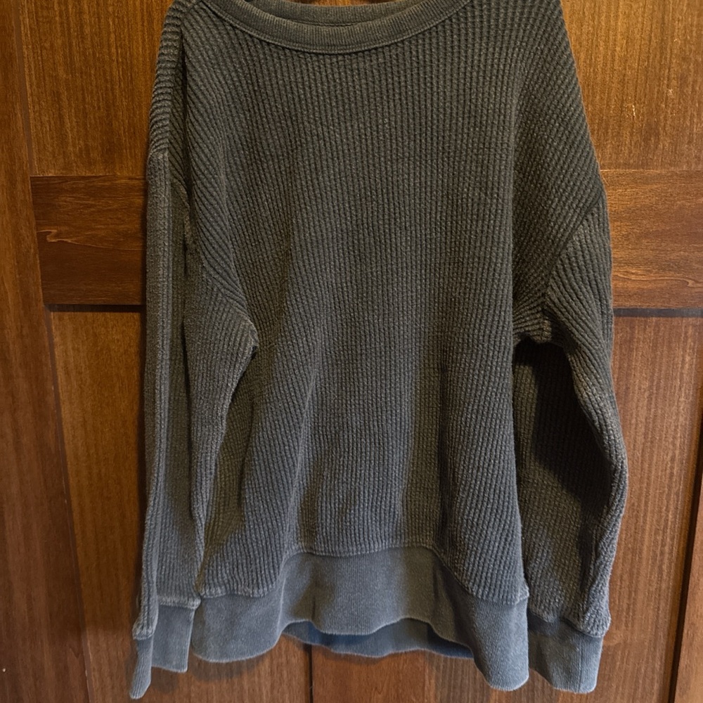 Old Navy Kids Charcoal Ribbed Sweater